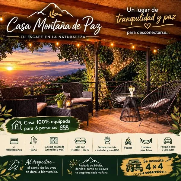 Montaña de Paz, Hotel in San Ramón Sur