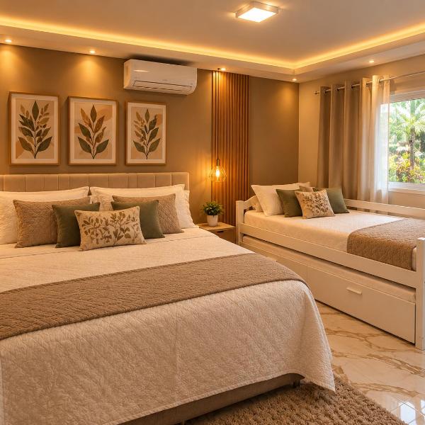 Villa Paraíso Tropical Suite para até 5 pessoas 5 minutos do centro