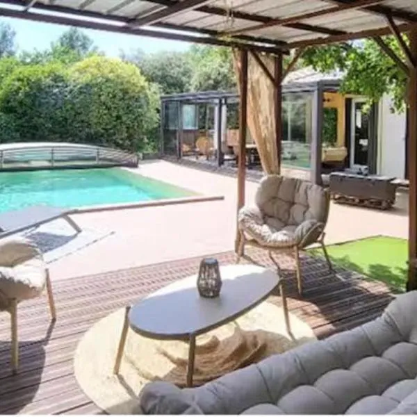 Villa Provence Verte 180 m2 Piscine, Sauna, Véranda, Clim, jardin arboré, très calme !, hotel sa Seillons-Source-dʼArgens