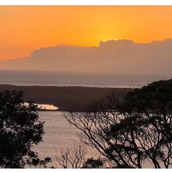 Hospedagem vista da magia em meio a natureza