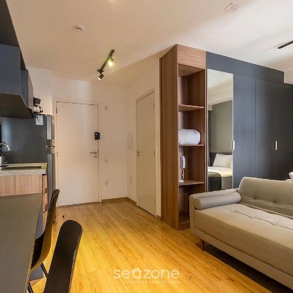 Studio c/ Varanda e Vista Cid. em Cond. DOS0102 - Foto 4