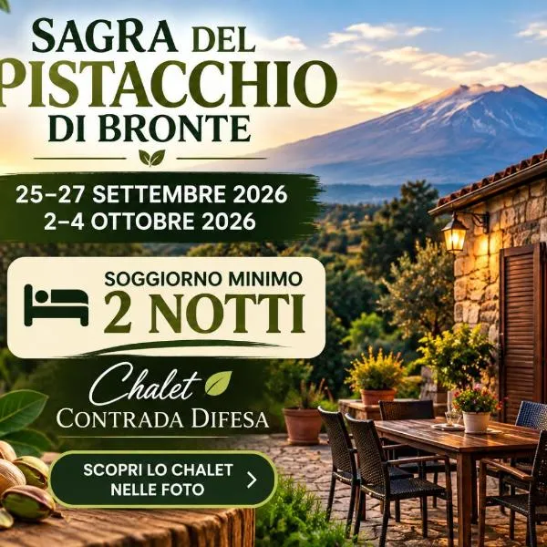 Chalet Contrada Difesa, hotel em Bronte