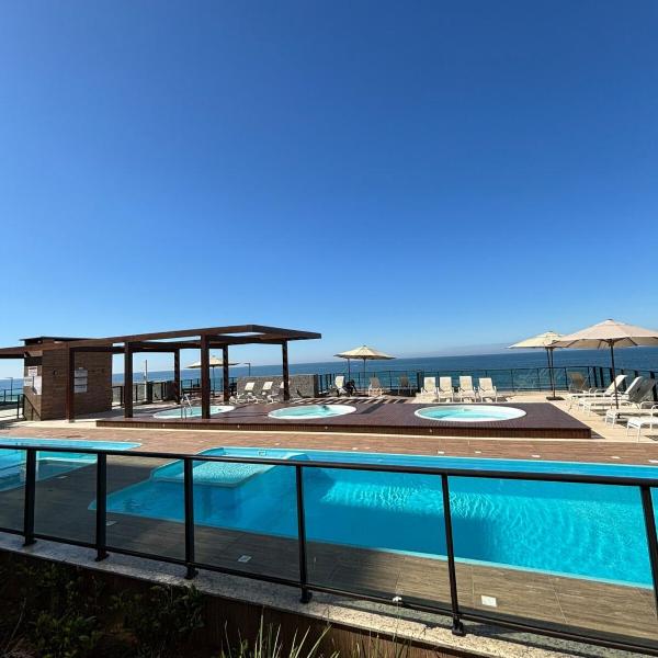 Suas Férias Incríveis Apt Pé Na Areia Com Piscina Jacuzzi Aquecida Churrasqueira até 06 Pessoas! 308 -2 - Foto 4