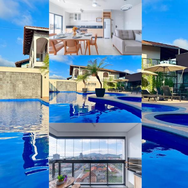 Apto 3 quartos completo c piscina Playground cozinha completa tudo isso a 9min do Beto Carrero a 600m da PRAIA