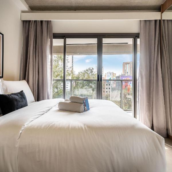 BHaus Paraíso On Paulista - Studio Premium com Vista Incrível 6° andar - ao lado do Metrô Paraíso - Estacionamento pago no prédio - Academia - Lavanderia Omo - Coworking - Mini Mercado - op6 - Foto 2