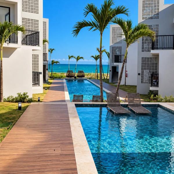 Itacimirim Pé na Areia, vista mar, 3 quartos, sendo 2 suítes