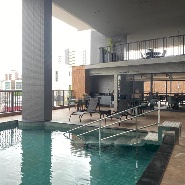 Flats e AP no Edifício Solaz Smart Living para Temporada pela Aprigio Imóveis na Praia - Foto 4