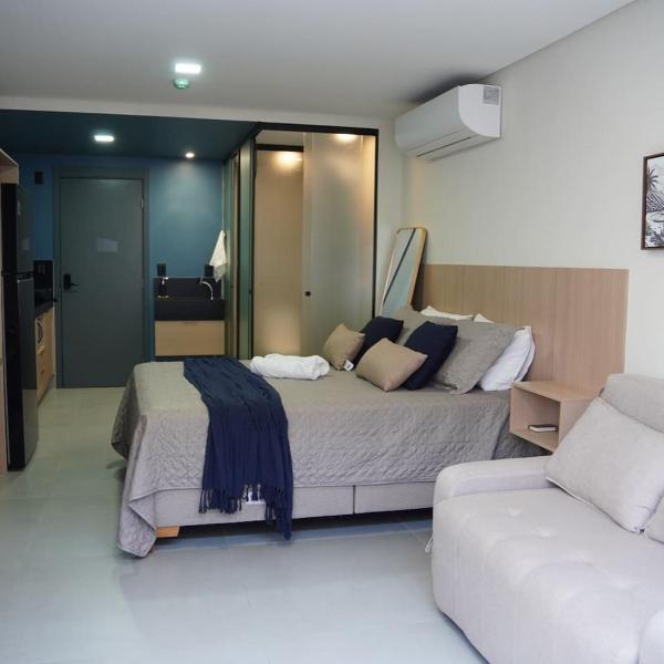 Flat pe na areia com Jacuzzi Jd Ocenaia