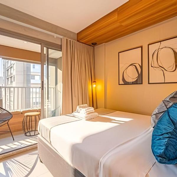 Easy Star - Handy Paraíso - Studio com varanda e lazer completo