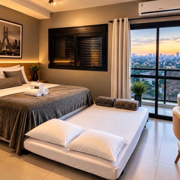 Studio Premium no Brooklin - Design Moderno - Próximo da Faria Lima e Berrini