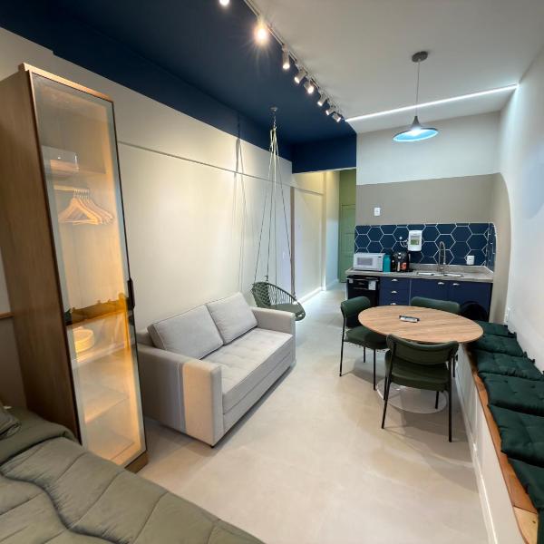 Studio Luxo e Design no Coração do Rio com Rooftop Incrível - Lapa Aeroporto e Metrô - Foto 4