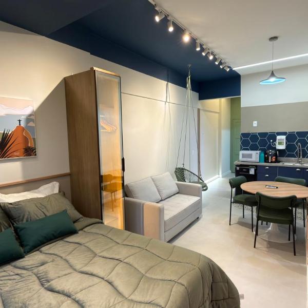 Studio Luxo e Design no Coração do Rio com Rooftop Incrível - Lapa Aeroporto e Metrô - Foto 5