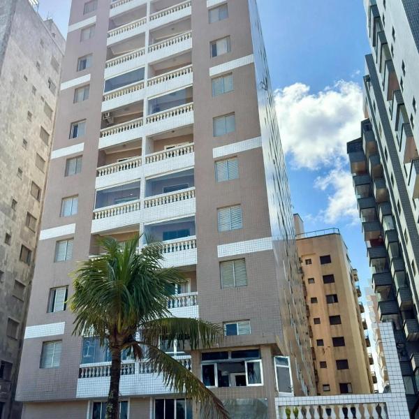 apto frente praia pé na areia 2dorm wifi elevador Smart tv praia grande aviação - leia fotos