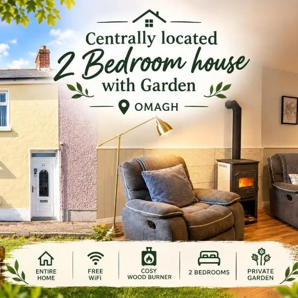 Centrally located 2 bedroom house with garden, hotel v mestu Omagh