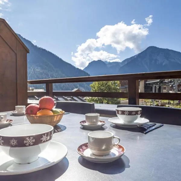 Rochette · 6 pers · Pied des pistes · Balcon, hotell i Champagny-en-Vanoise