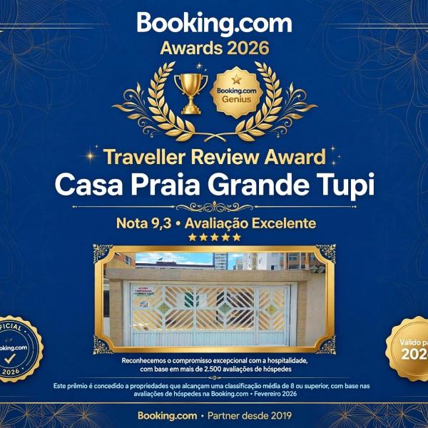 Casa Praia Grande 2dorm 2banh 2carros churrasq wifi 400mts da praia Tupi - Foto 3