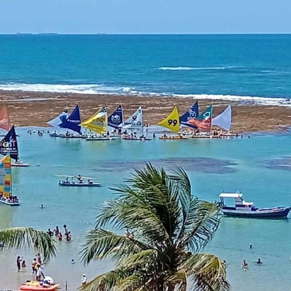 Flat Beira-mar Lindo Mar Azul