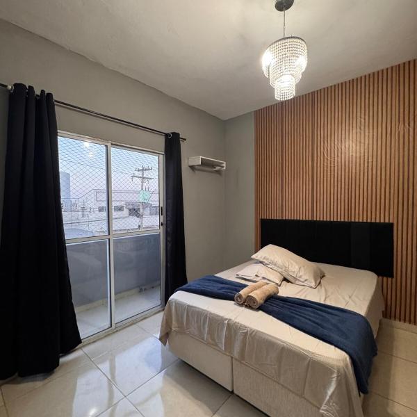 Flat mobiliado com sacada em Campinas SP