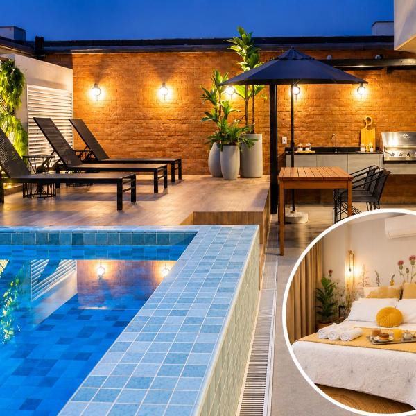 Moderno apartmento co-work com piscina