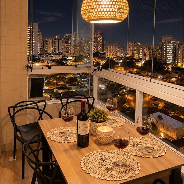 Apartamento 2 dormitórios com suíte e ar condicionado, área gourmet, Completo, confortável - Praia Canto do Forte - Avenida Marechal Hermes Nº 984 AP 81 - Foto 4