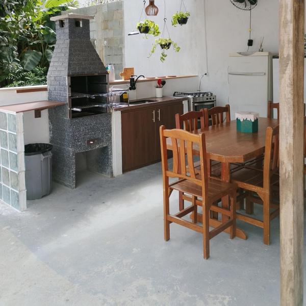 Casa rústica camas para 10 pessoas piscina Suzano - Foto 5