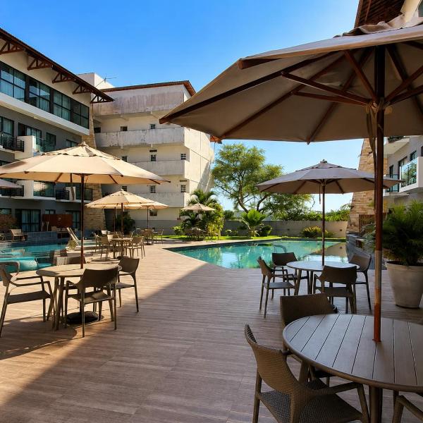 Flat com Varanda para Piscina Centro á 7 min - Foto 4