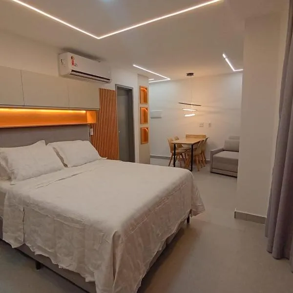 Edifício Solaz Smart Living Aluguel para Temporada na Aprigio Imóveis na Praia โรงแรมในโจเอาเปสโซอา