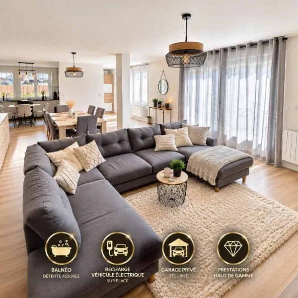 La Parenthèse Dunkerquoise - Appt luxe, balnéo, jardin et garages avec chargeur vh électrique, hotel u gradu 'Dunkerque'