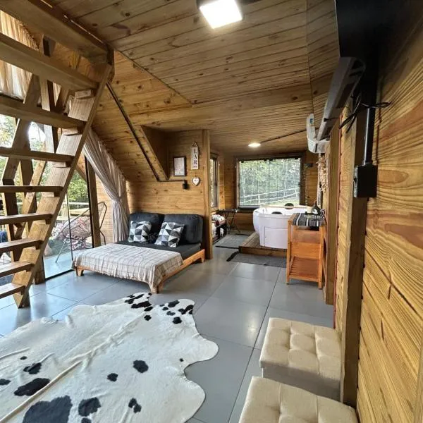 Refúgio luxo com hidro free wifi e vista verde、Schroederのホテル