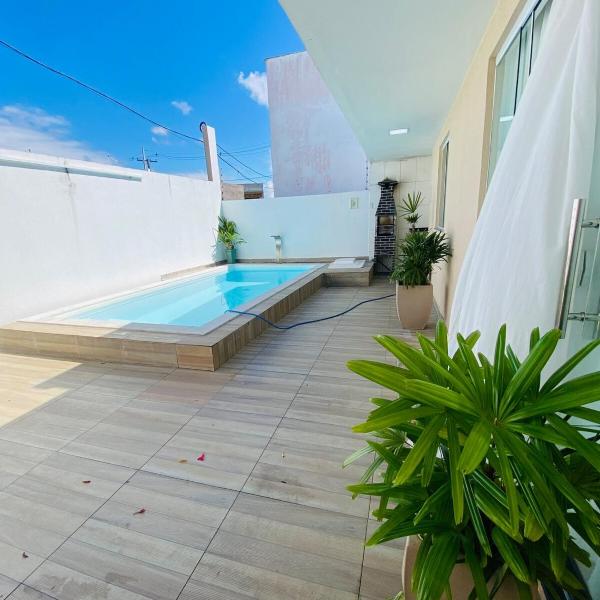 Piscina churrasqueira 10 minuto da praia de arembepe - Foto 4