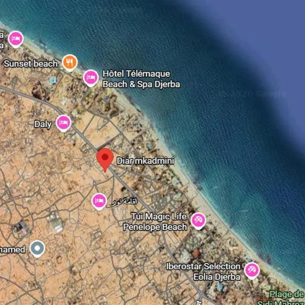 JASMIN MWT MUNICH ---800 Meter zum Strand-Sea-Beach、Djerbaのホテル