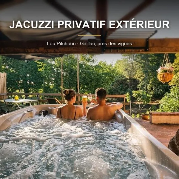 Jacuzzi privé Escapade à deux près des vignes, hotell sihtkohas Gaillac
