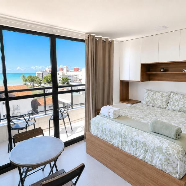 Flat Sunrise Bessa vista Mar perto da Praia