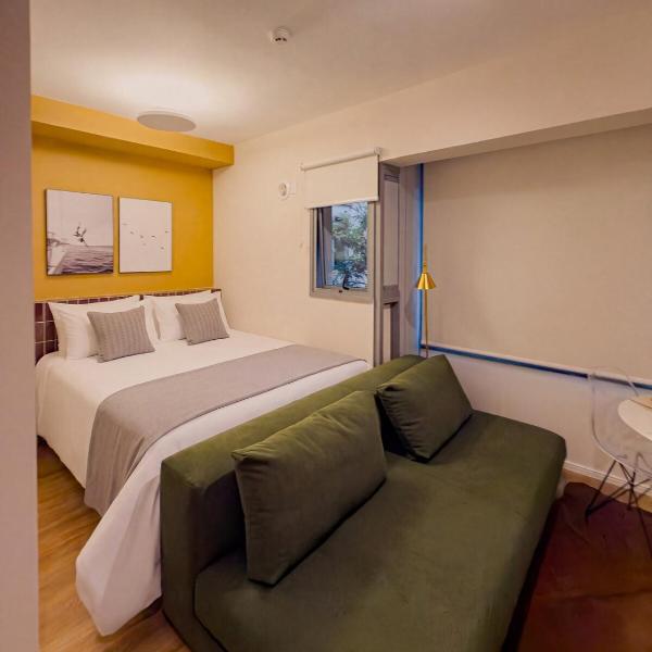 Studio Moderno, Cama Queen, Hospital Sírio-Libanes