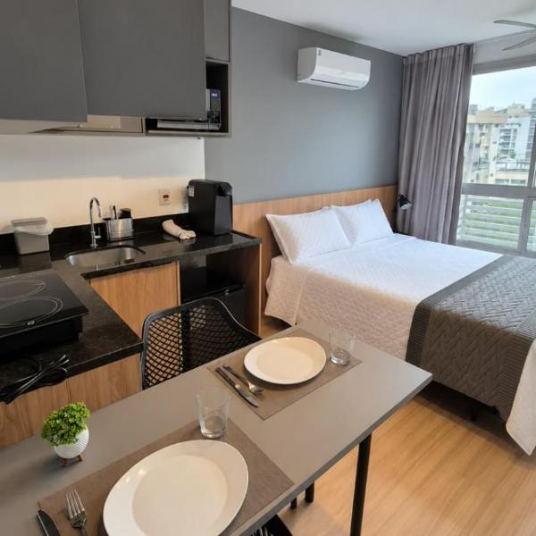 UNI 912 Apt for 3 near UFF and beaches Easy access to the river