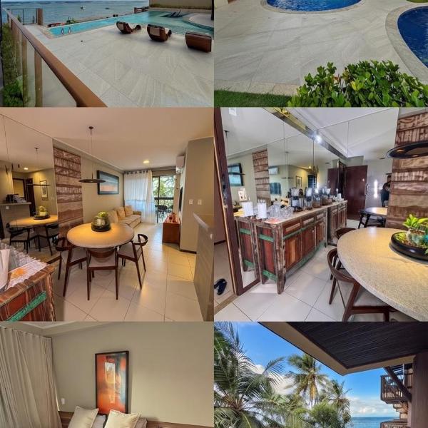 Apartamento em Resort Barra Bali Pé na Areia - Barra de São de Miguel - Apto 223