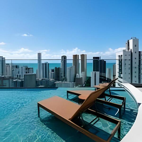 Flat novo em Boa Viagem l Piscina Rooftop #704