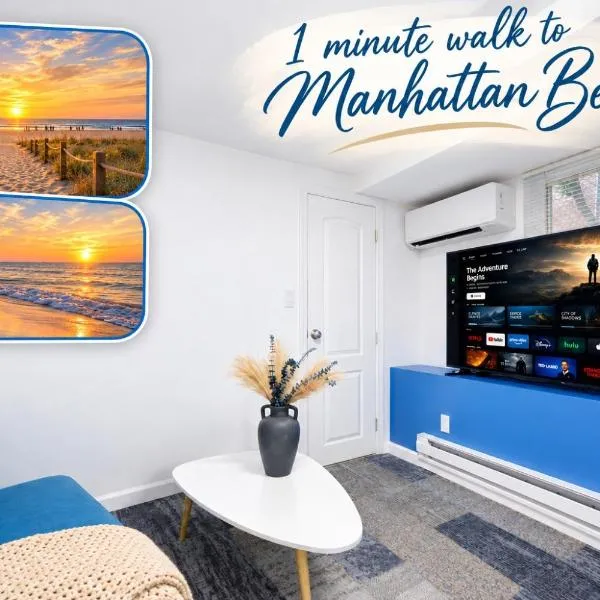 2 Bedroom Manhattan Beach, hotell i Brooklyn