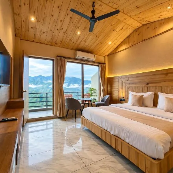 Living On The Edge Mussoorie A Luxury Stay with Rooftop Cafe、ムスーリーのホテル