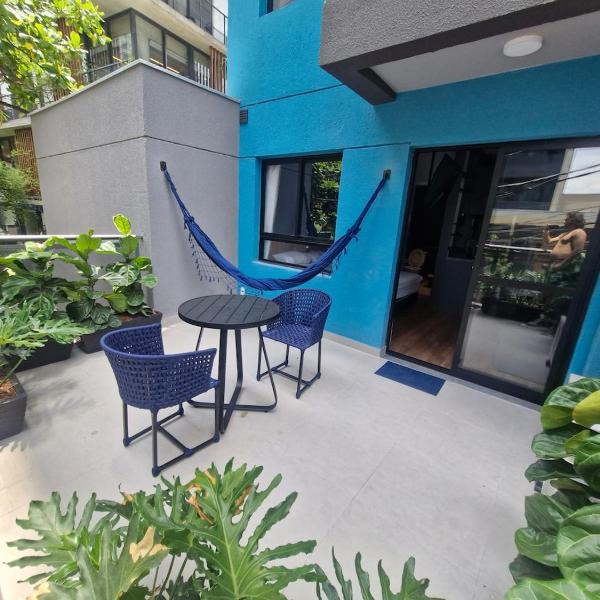 Beautiful studio garden next to the Vila Madalena metro