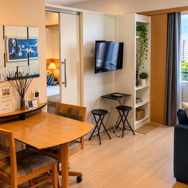 Flat ao lado da Av Paulista e Garagem gratuita - Foto 5