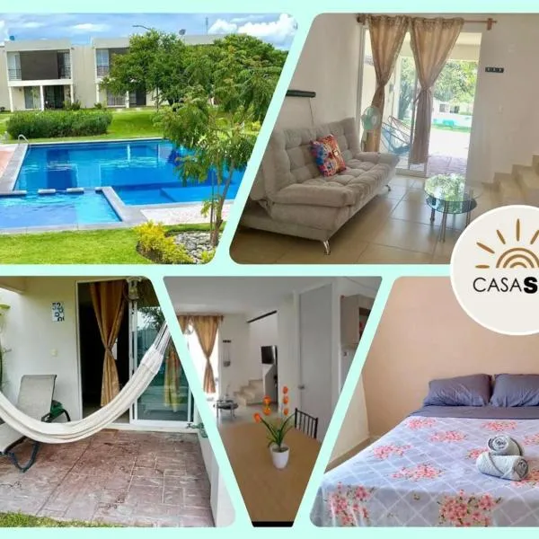 CASASOL, Wifi, pie de alberca, hôtel à Alpuyeca