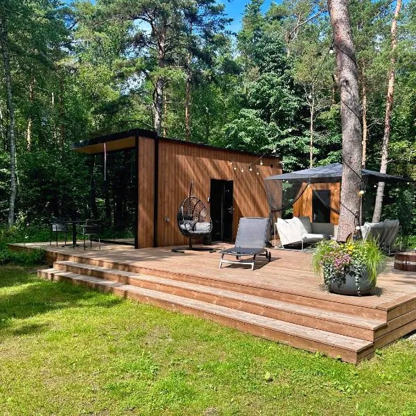 Telise TinyOne - Modern Forest Escape with Private Hot Tub, viešbutis mieste Vööla