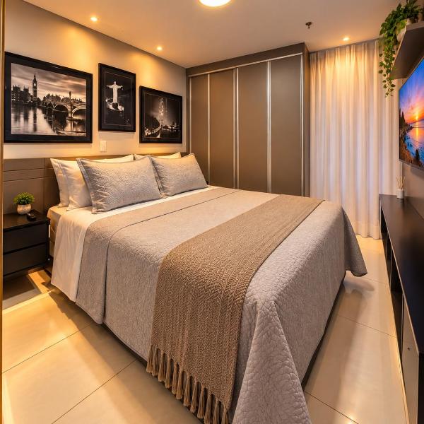 H Flat Premium Park Flamboyant com Garagem