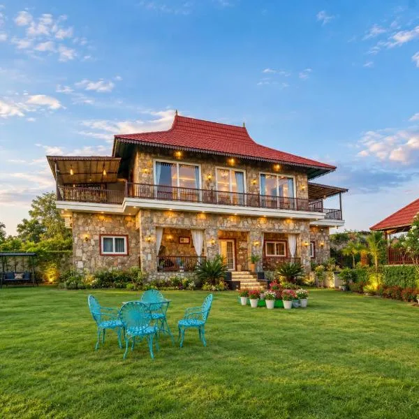 Geeta Bagh Estate- Luxury Farm Retreat with Pool, Pushkar, хотел в Пушкар