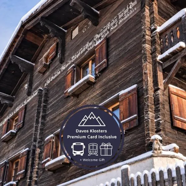 Rustico Pagrüeg - Swiss Alpine Charm 1-5 Pers, ξενοδοχείο σε Klosters Serneus