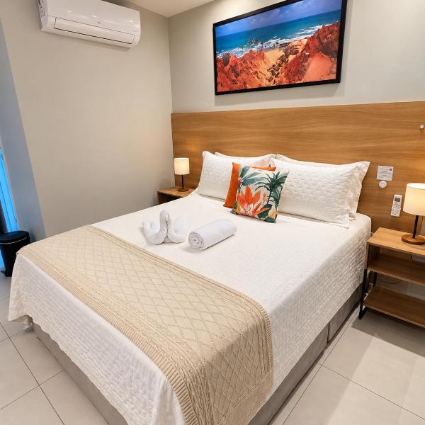 Studio 500m da Praia - Piscina com Vista Incrível