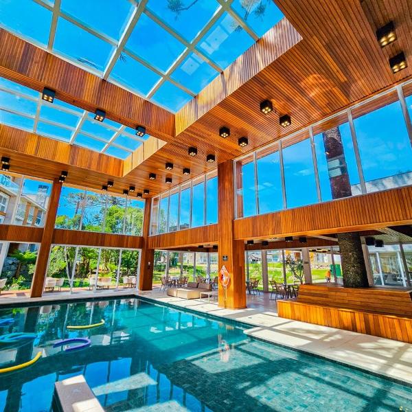 VÊNETO B103 · Apt with Fireplace, Pool and Jacuzzi in Gramado - Foto 4