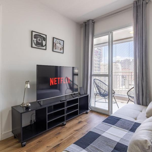 Apê Confortável 1 dorm. República | Vaga e Piscina