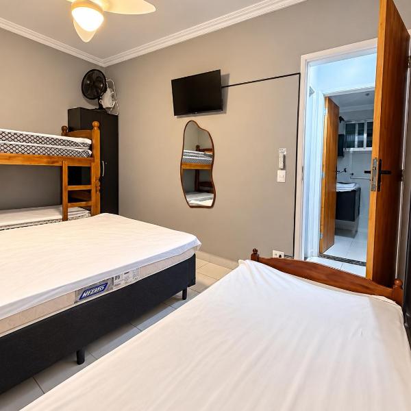 Apartamento 2 Quartos 150m da Praia Guilhermina, Praia Grande - Foto 2